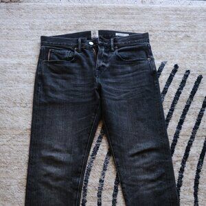 Hiroshi Kato "Noel" 14oz Washed Black Stretch Selvedge Denim - Scissors Slim